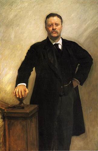 西奥多·罗斯福的肖像 Portrait of Theodore Roosevelt (1903)，约翰·辛格·萨金特