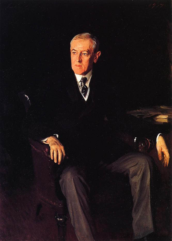 伍德罗·威尔逊总统 President Woodrow Wilson (1917)，约翰·辛格·萨金特