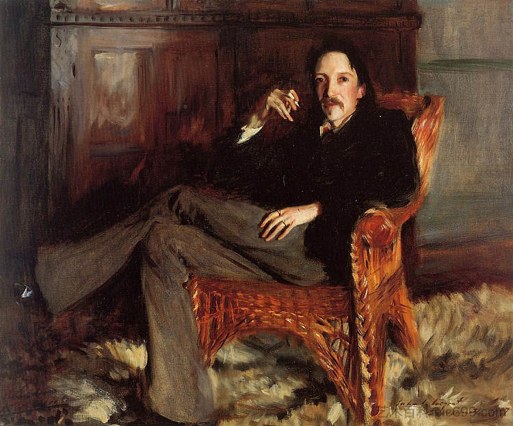 罗伯特·路易斯·史蒂文森 Robert Louis Stevenson (1887)，约翰·辛格·萨金特