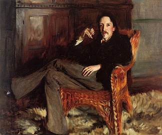 罗伯特·路易斯·史蒂文森 Robert Louis Stevenson (1887)，约翰·辛格·萨金特