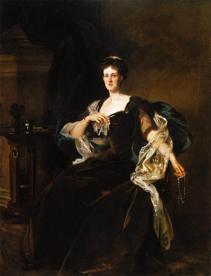 拉索姆伯爵夫人 The Countess of Lathom (1904)，约翰·辛格·萨金特