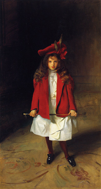 尊敬的维多利亚·斯坦利 The Honourable Victoria Stanley (c.1899)，约翰·辛格·萨金特
