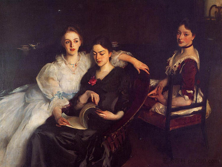维克斯小姐 The Misses Vickers (1884),约翰·辛格·萨金特