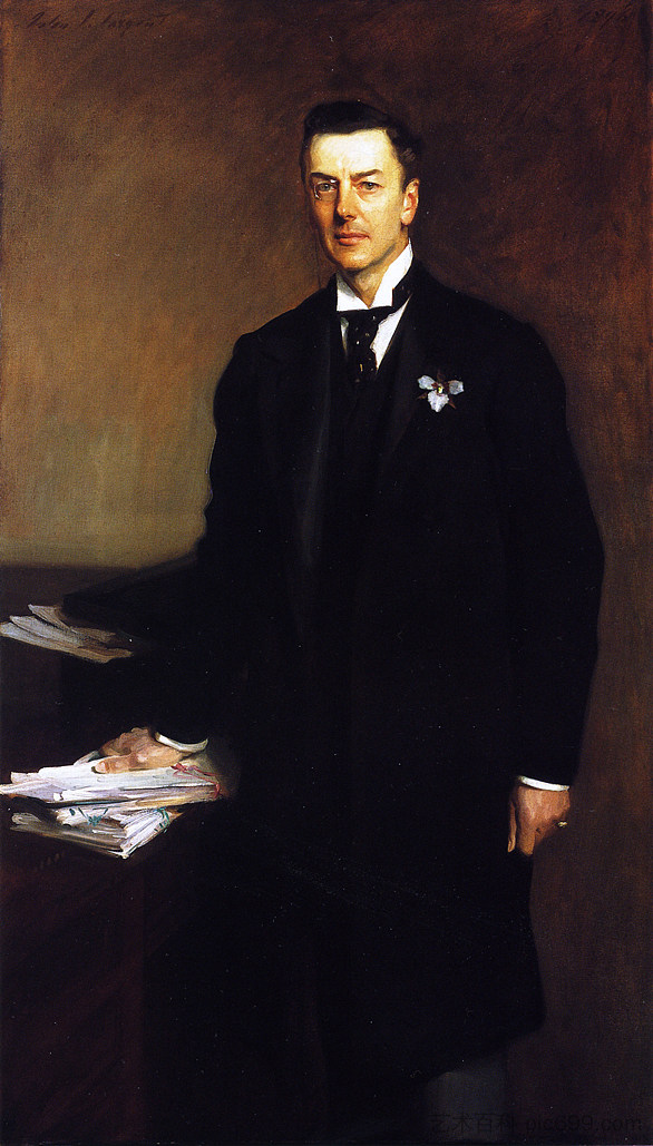 尊敬的约瑟夫·张伯伦阁下 The Right Honourable Joseph Chamberlain (1896)，约翰·辛格·萨金特