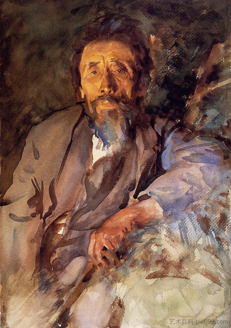 流浪汉 The Tramp (c.1904)，约翰·辛格·萨金特