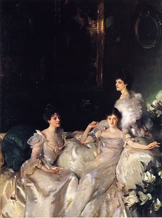 温德姆姐妹酒店 The Wyndham Sisters (1899)，约翰·辛格·萨金特