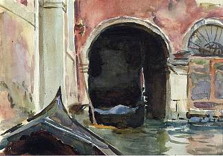 威尼斯运河 Venetian Canal，约翰·辛格·萨金特
