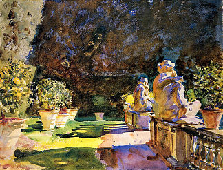 玛利亚别墅：卢卡 Villa di Marlia: Lucca (1910)，约翰·辛格·萨金特
