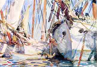 白船 White Ships (1908)，约翰·辛格·萨金特