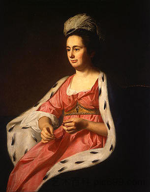 阿比盖尔·史密斯·巴布科克 Abigail Smith Babcock (c.1774),约翰·辛格顿·科普利