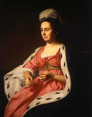 阿比盖尔·史密斯·巴布科克 Abigail Smith Babcock (c.1774)，约翰·辛格顿·科普利