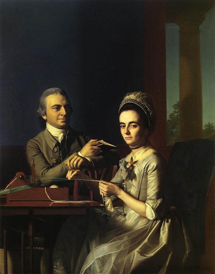 托马斯·米夫林先生和夫人 Mr.and Mrs.Thomas Mifflin (1773),约翰·辛格顿·科普利
