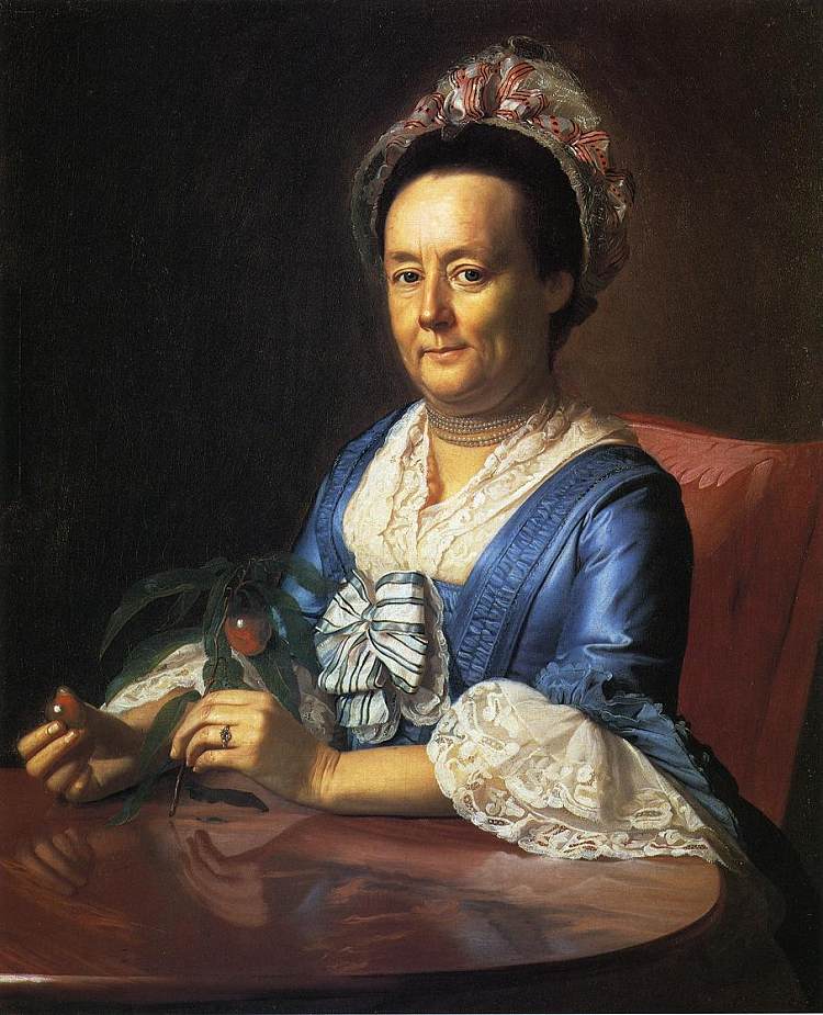 约翰·温斯罗普夫人（汉娜·费耶韦瑟） Mrs. John Winthrop (Hannah Fayerweather) (1773)，约翰·辛格顿·科普利