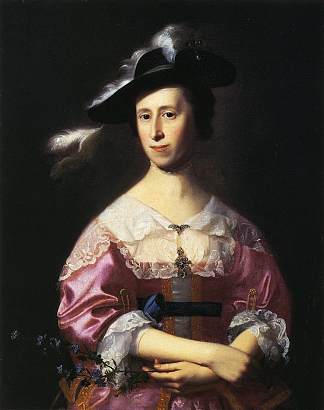 塞缪尔·昆西夫人 Mrs.Samuel Quincy (c.1761)，约翰·辛格顿·科普利