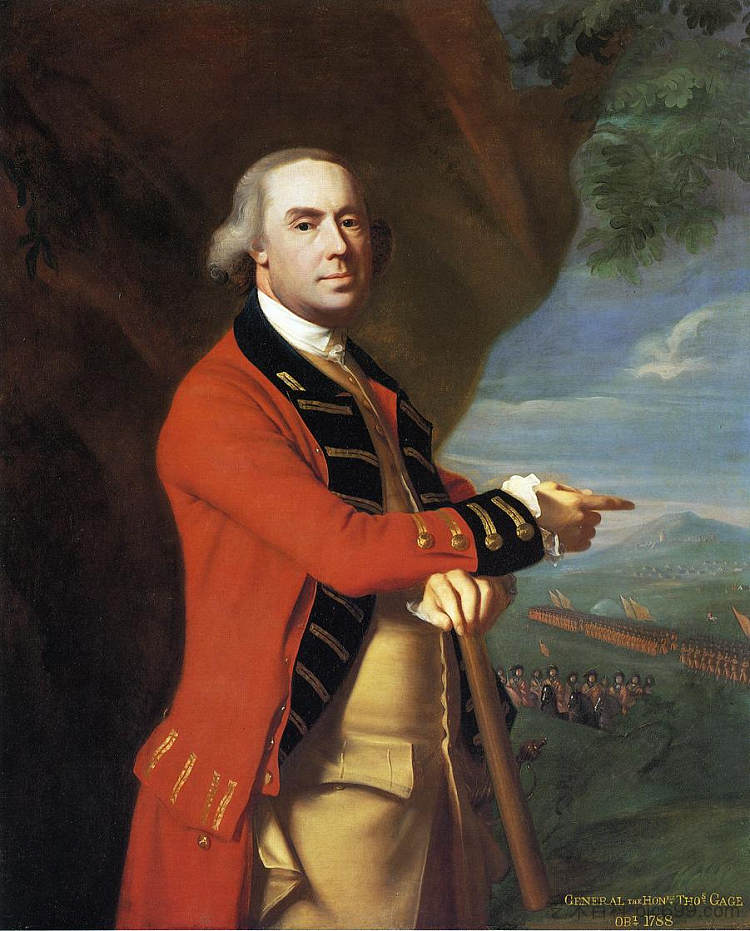 托马斯·盖奇将军的肖像 Portrait of General Thomas Gage (1768 - 1769)，约翰·辛格顿·科普利