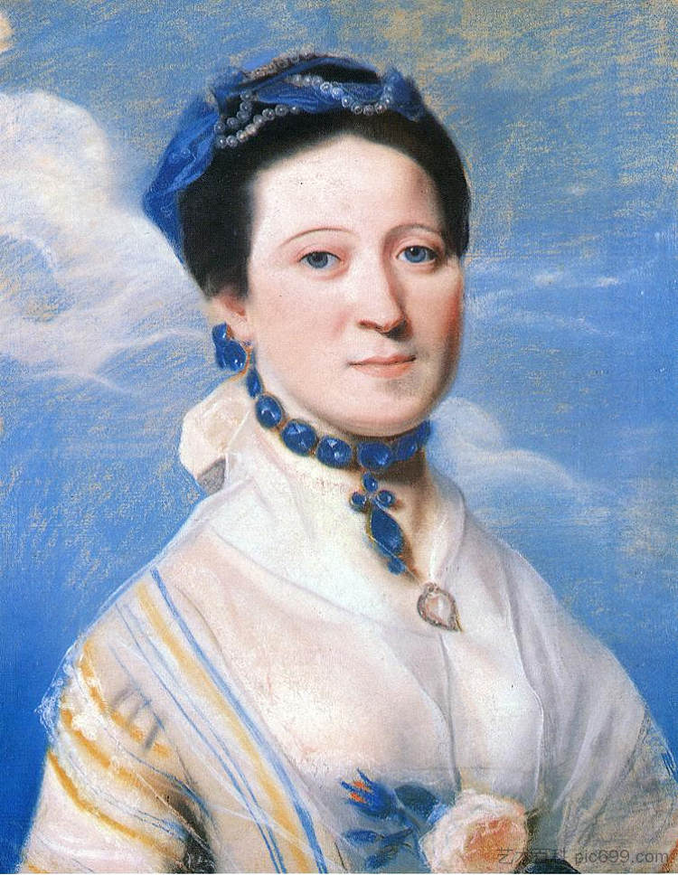 乔治·特纳夫人的肖像 Portrait of Mrs. George Turner (c.1767)，约翰·辛格顿·科普利