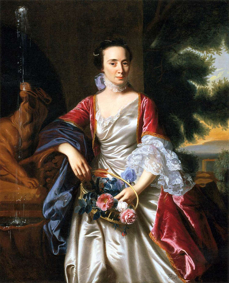 丽贝卡·博伊尔斯顿的肖像 Portrait of Rebecca Boylston (1767)，约翰·辛格顿·科普利