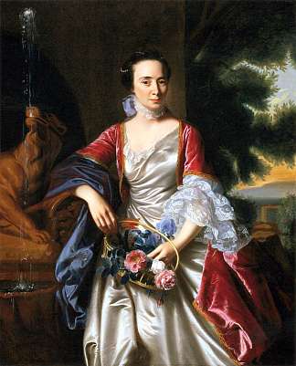 丽贝卡·博伊尔斯顿的肖像 Portrait of Rebecca Boylston (1767)，约翰·辛格顿·科普利