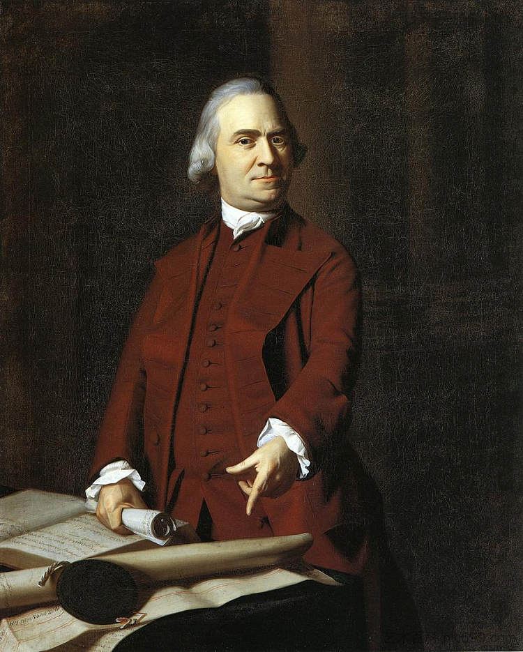 塞缪尔·亚当斯 Samuel Adams (c.1770 - c.1772)，约翰·辛格顿·科普利