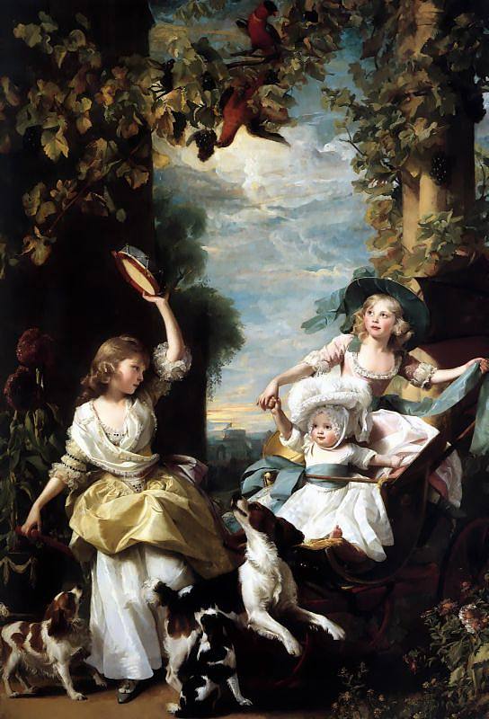 乔治三世最小的三个女儿 The three youngest daughters of George III (1785)，约翰·辛格顿·科普利