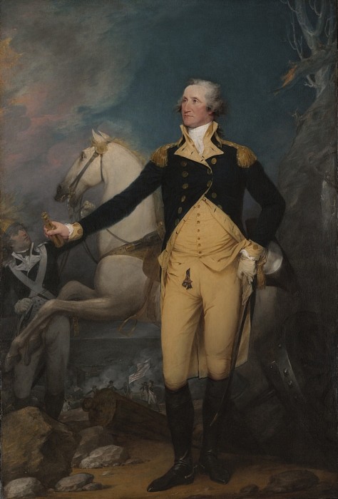特伦顿战役前的乔治·华盛顿 George Washington Before the Battle of Trenton (1792)，约翰·特朗布尔