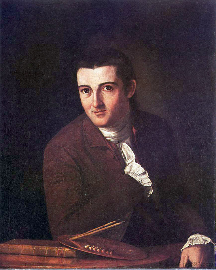 自画像 Self-portrait (1777)，约翰·特朗布尔