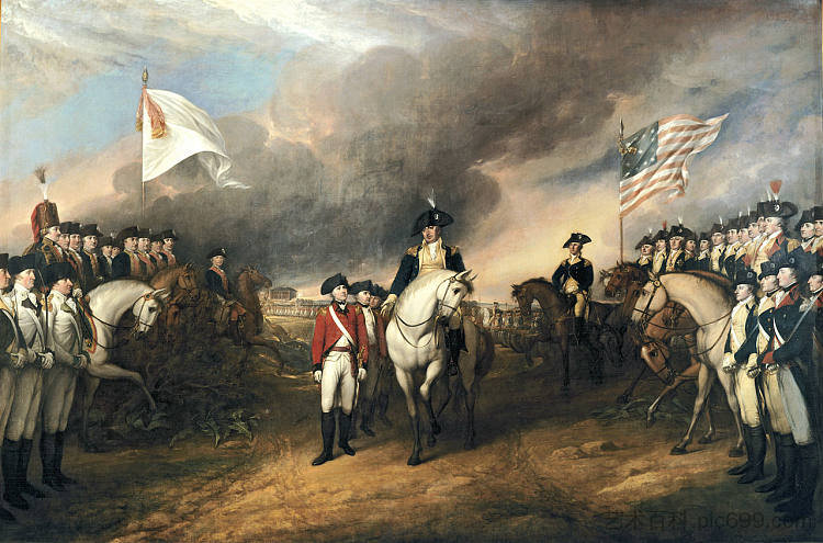 康沃利斯勋爵的投降 The Surrender of Lord Cornwallis (1819 - 1820),约翰·特朗布尔
