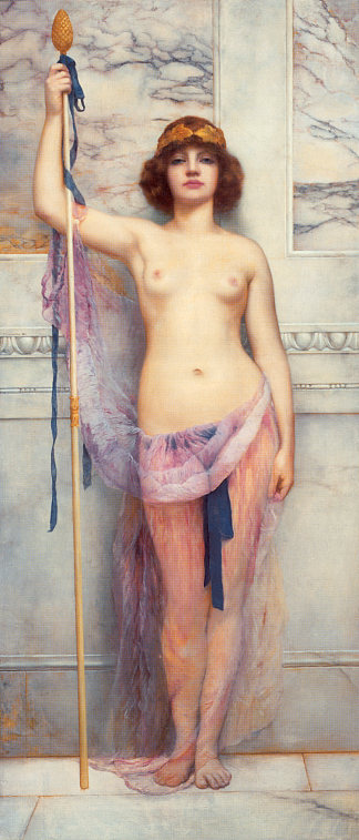 女祭司 A Priestess (1893)，约翰·威廉·格维得