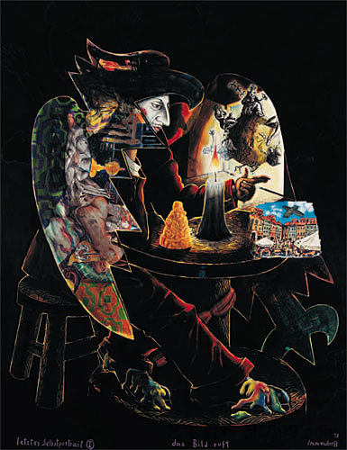 画面在呼唤（最后的自画像I） Das Bild ruft (letztes Selbstportrait I) (1998)，约格·伊门多夫