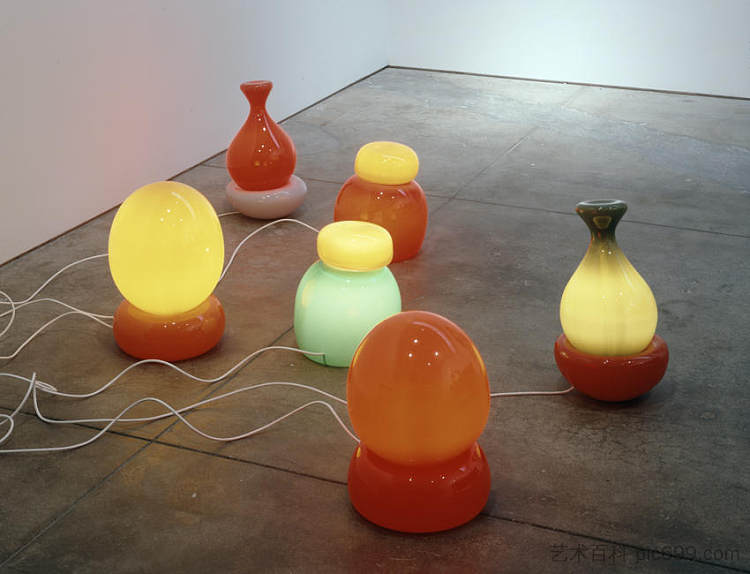 无题（一套 6 盏灯） Untitled (set of 6 lamps) (2003)，豪尔赫·帕尔多