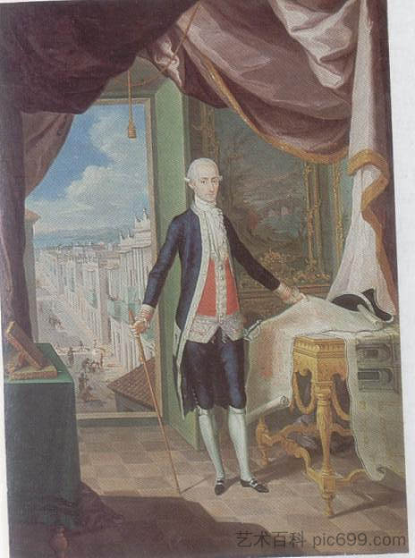总督唐·米格尔·安东尼奥·德·乌斯塔里斯的肖像 Retrato del Governador don Miguel Antonio de Ustáriz (1790)，荷西·坎佩奇