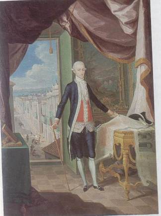 总督唐·米格尔·安东尼奥·德·乌斯塔里斯的肖像 Retrato del Governador don Miguel Antonio de Ustáriz (1790)，荷西·坎佩奇