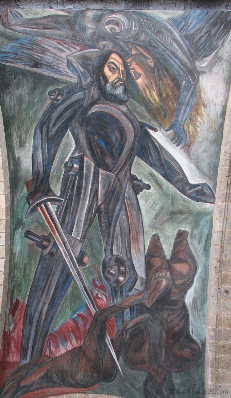 普罗米修斯学家 Prometheanist (1924; Mexico City,Mexico ),何塞·克莱门特·奥罗斯科