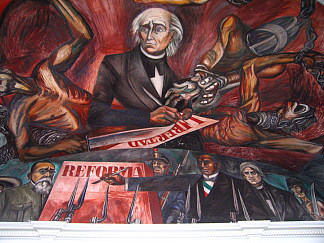 伟大的墨西哥革命法和奴隶自由 The great mexican revolutionary law and the freedom of slaves (1949; Guadalajara,Mexico                     )，何塞·克莱门特·奥罗斯科