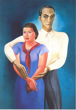 双人肖像 Double Portrait (1936)，乔斯·代·阿尔马达·内格雷罗斯