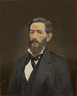 一个男人的半身像 Bust of a Man (1850)，若塞·费尔拉兹·德·阿尔梅达·茹尼奥尔