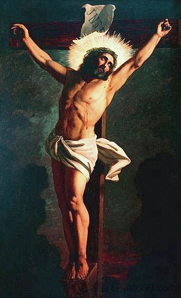 被钉十字架的基督 Crucified Christ (1889)，若塞·费尔拉兹·德·阿尔梅达·茹尼奥尔