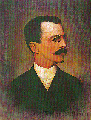 埃塞基耶尔·弗莱雷的肖像 Portrait of Ezequiel Freire，若塞·费尔拉兹·德·阿尔梅达·茹尼奥尔