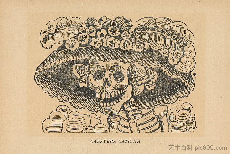 卡特里娜头骨 La Calavera Catrina,乔斯·瓜达卢佩·波萨达