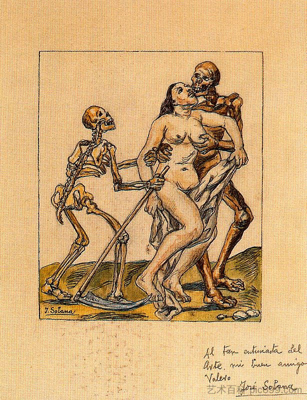 为“世界末日”绘制 Drawing for 'The End of the World' (1932),乔斯·古铁雷斯·索拉纳