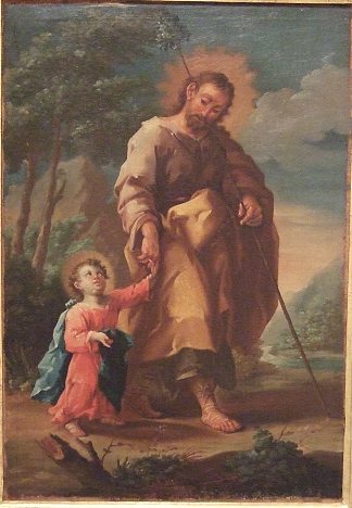 圣若瑟和圣婴耶稣 San José Y El Niño Jesús (1750)，乔斯·卢萨恩