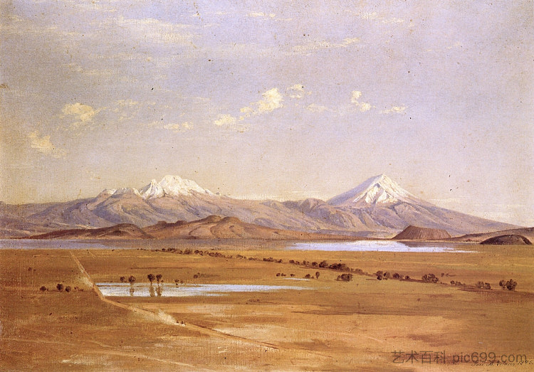 通往中铝之路与沃坎人 Camino a Chalco con los vocanes (1895),若泽玛丽亚维拉斯科