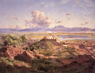 从阿察夸尔科山上的墨西哥谷 Valle de México desde el cerro de Atzacoalco (1873)，若泽玛丽亚维拉斯科