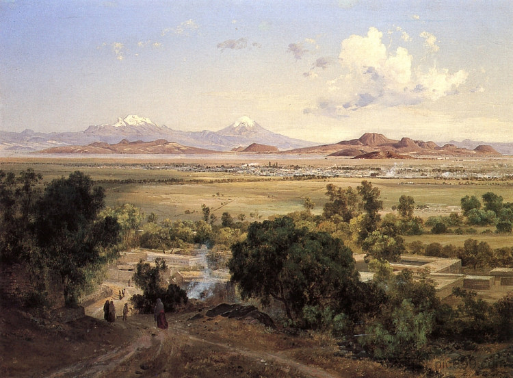 特佩亚克山上的墨西哥谷 Valle de México desde el cerro de Tepeyac (1894)，若泽玛丽亚维拉斯科