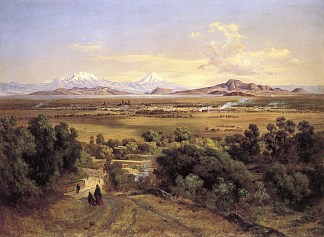 特佩亚克山上的墨西哥谷 Valle de México desde el cerro de Tepeyac (1894)，若泽玛丽亚维拉斯科