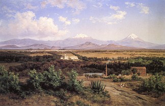 来自莫利诺德尔雷伊的墨西哥谷 Valle de México desde el Molino del Rey (1898)，若泽玛丽亚维拉斯科