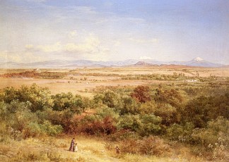 在塔库巴亚山上拍摄的墨西哥谷 Valle de México tomado en las lomas de Tacubaya (1884)，若泽玛丽亚维拉斯科