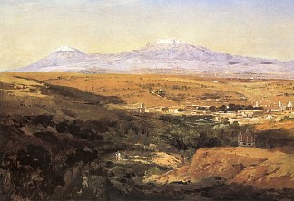 特拉斯卡拉市的景色 Vista de la ciudad de Tlaxcala (1874)，若泽玛丽亚维拉斯科