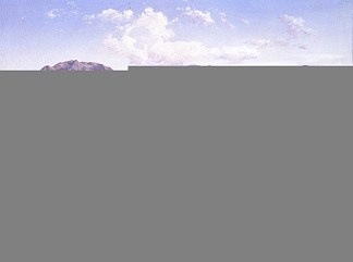 从巴兰卡德尔穆尔托看到的阿朱斯科山和圣天使镇 Vista de la montaña del Ajusco y pueblo de San Ángel, desde la Barranca del Muerto (1894)，若泽玛丽亚维拉斯科