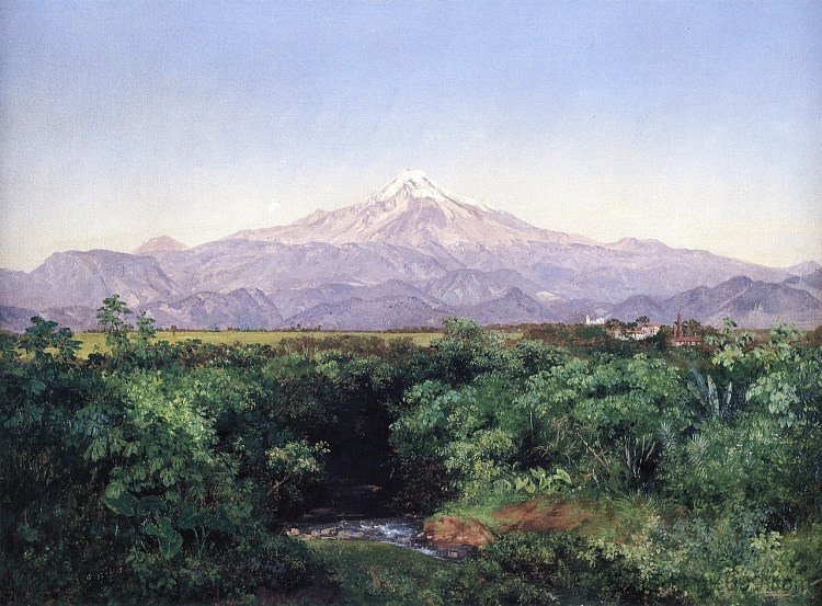 来自圣米格利托庄园的奥里萨巴火山 Volcán de Orizaba desde la Hacienda de San Miguelito (1891)，若泽玛丽亚维拉斯科